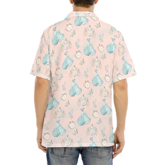 Pastel Midnight Magic - Men's Hawaiian Button Up Shirt
