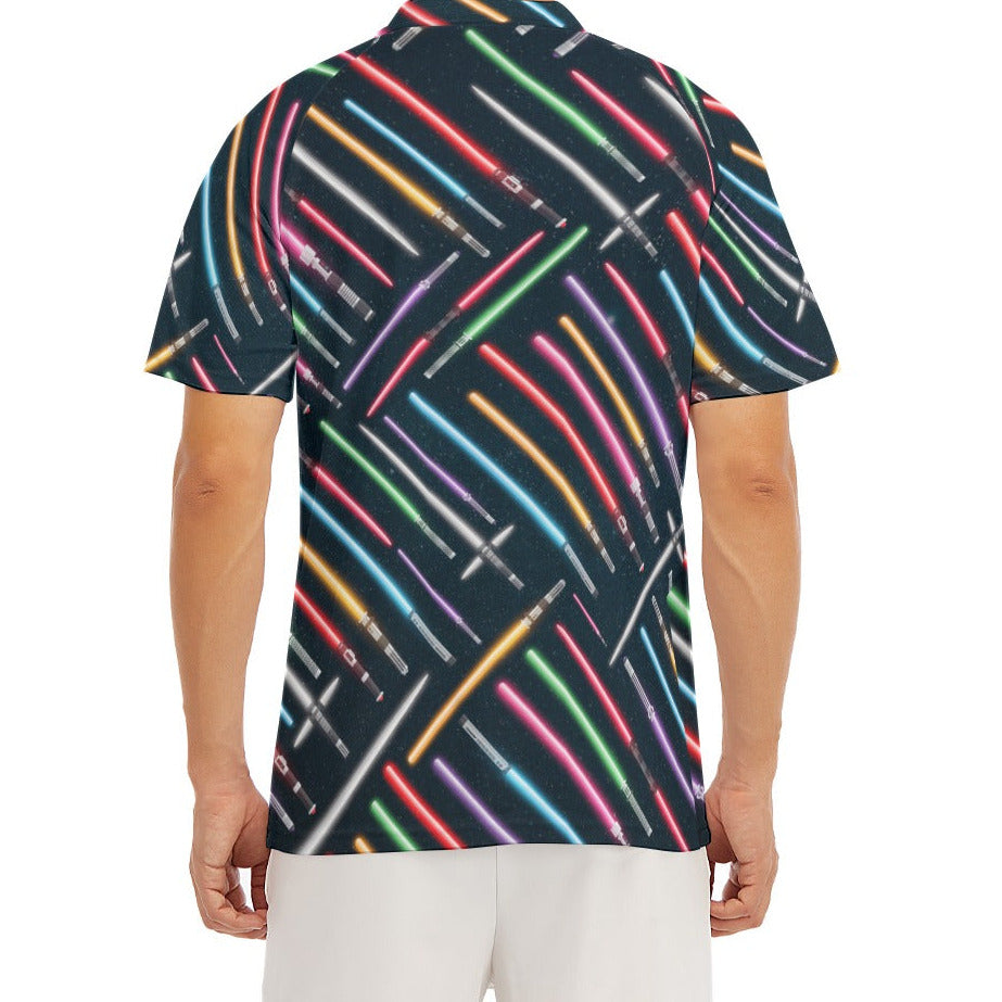 Vibrant Galaxy Sabers - Men's Polo Shirt