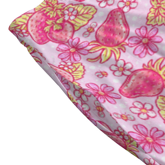 Summer Fruits - Strawberry - Women's Pocket Midi Skirt