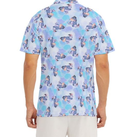 Watercolor Gentle Donkey - Men's Polo Shirt
