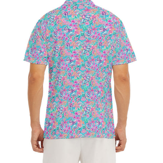Tropical Bloom Fiesta - Playful Duo - Men's Polo Shirt