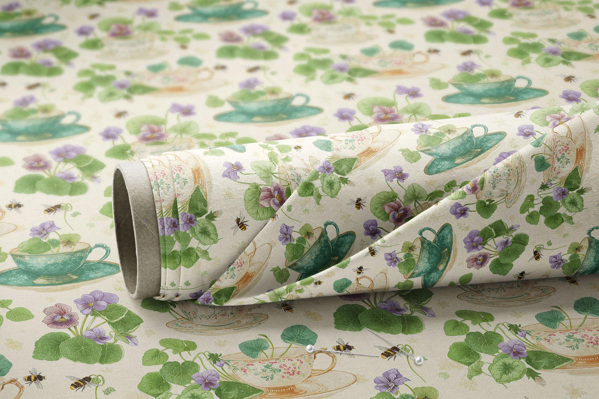a close up of a roll of wrapping paper on a table
