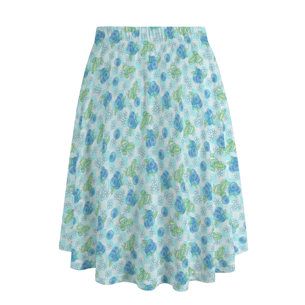 Summer Fruits - Blueberry - Women's Pocket Midi Skirt