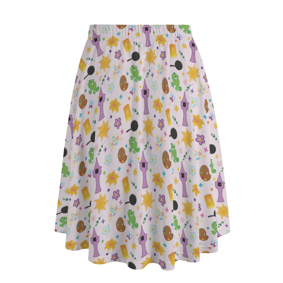 Long Hair Princess Icons - Women's Pocket Midi Skirt