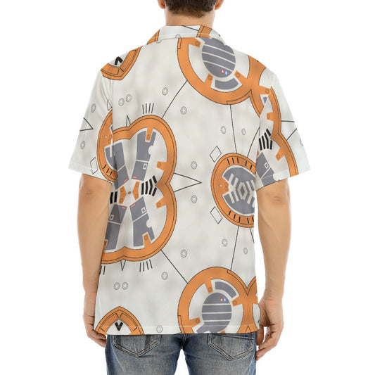 Little Round Droid - Men's Hawaiian Button Up Shirt