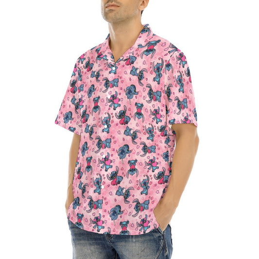 Valentine’s Mischief - Men's Hawaiian Button Up Shirt
