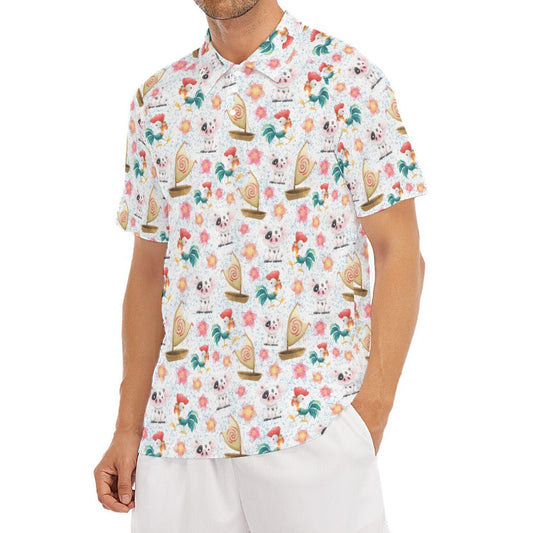 Island Pig & Rooster Duo - Men's Polo Shirt