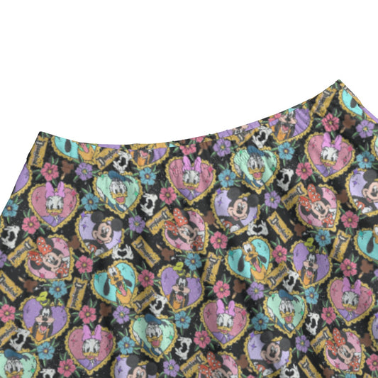Tattoo Hearts Classic Crew - Women's Pocket Midi Skirt