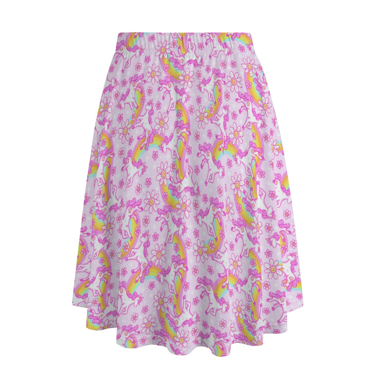 Unicorn Rainbows - Women's Pocket Midi Skirt