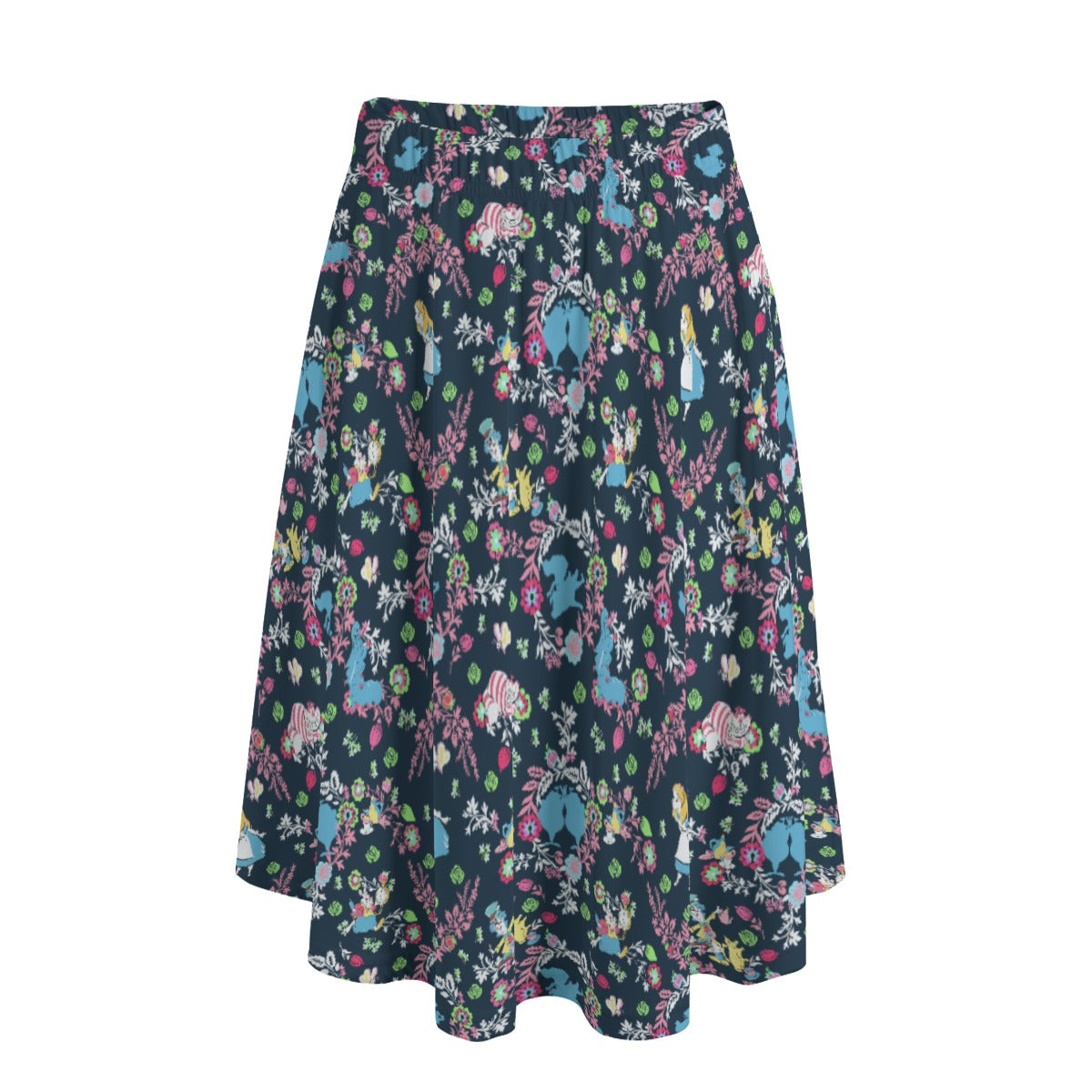 Garden Whimsy - Wonderland Dreams - Women's Pocket Midi Skirt