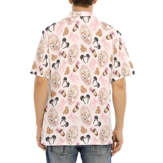 Bow Bear Sweet Day - Men's Hawaiian Button Up Shirt