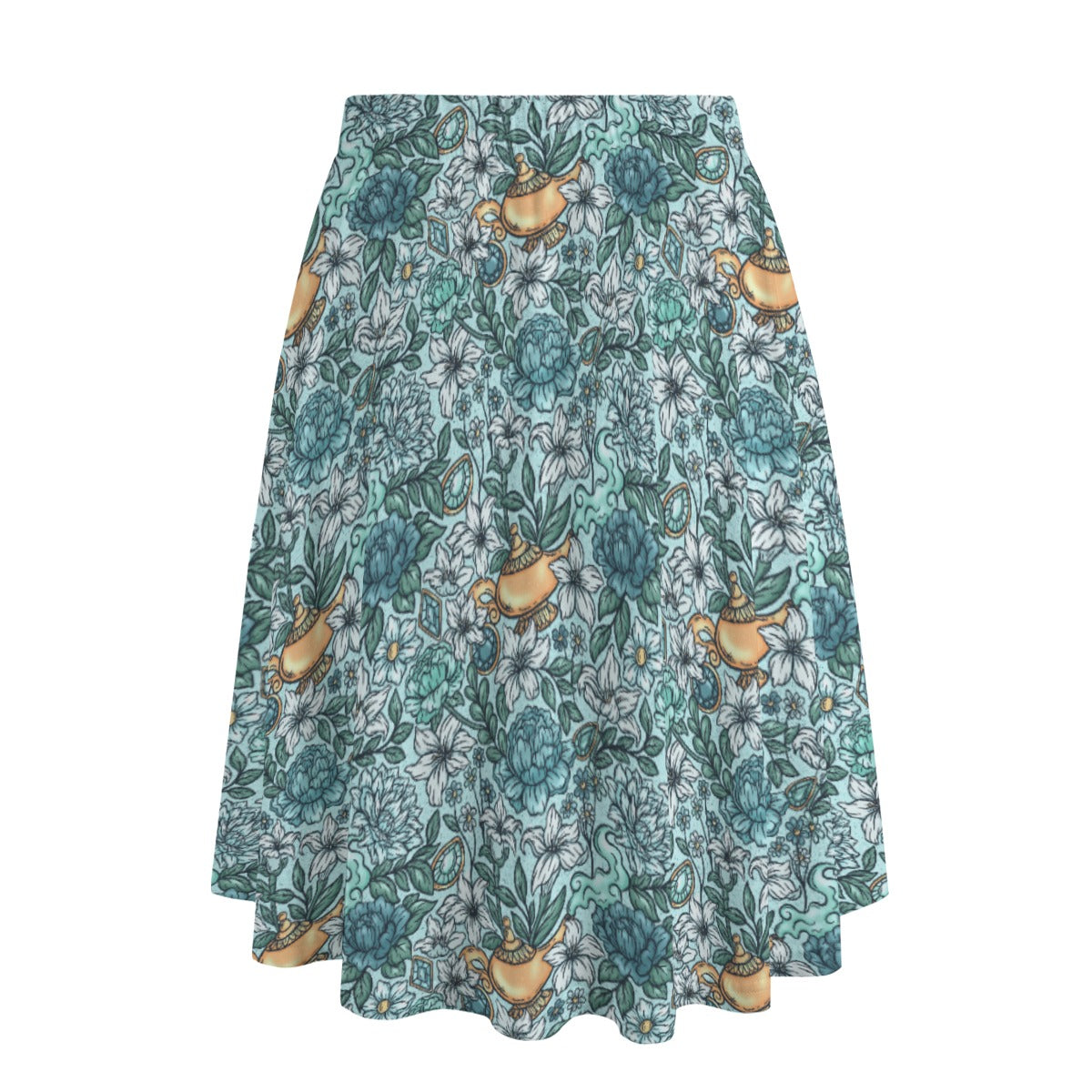 Fairytale Florals - Arabian Princess - Women's Pocket Midi Skirt