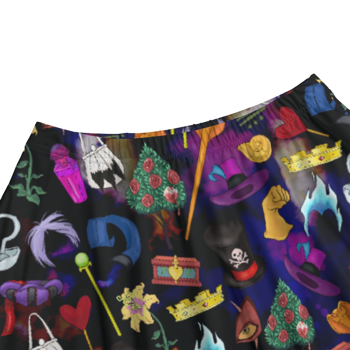 Villainous Icons Collage - Women's Pocket Midi Skirt