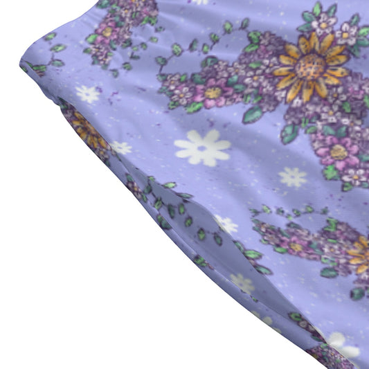 Blooming Bats - Women's Pocket Midi Skirt