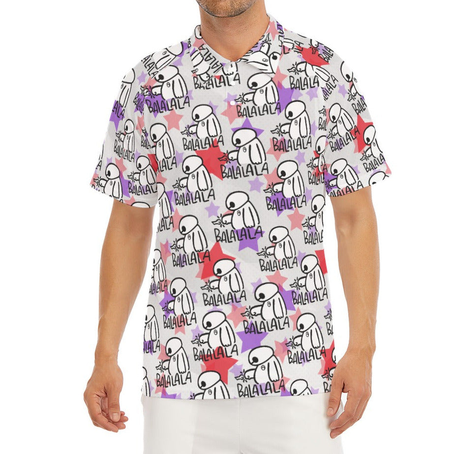White Robot Balala - Men's Polo Shirt
