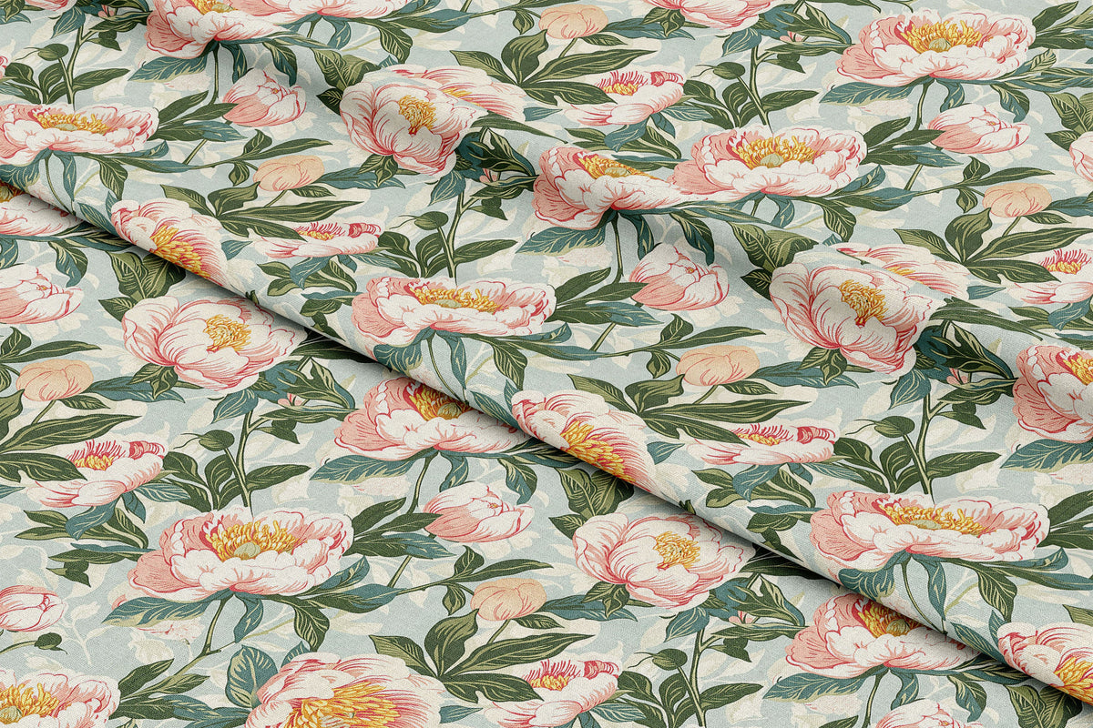 Vintage Soft Pink Peonies - Digital Seamless Pattern
