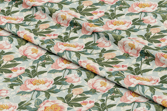 Vintage Soft Pink Peonies - Digital Seamless Pattern