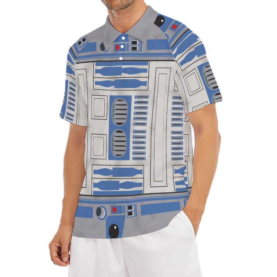 Little Blue Droid - Men's Polo Shirt