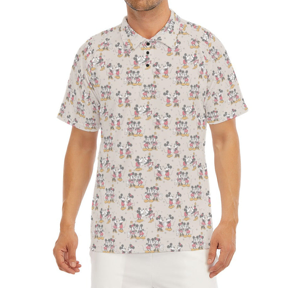 Retro Mouse & Partner - Men's Polo Shirt
