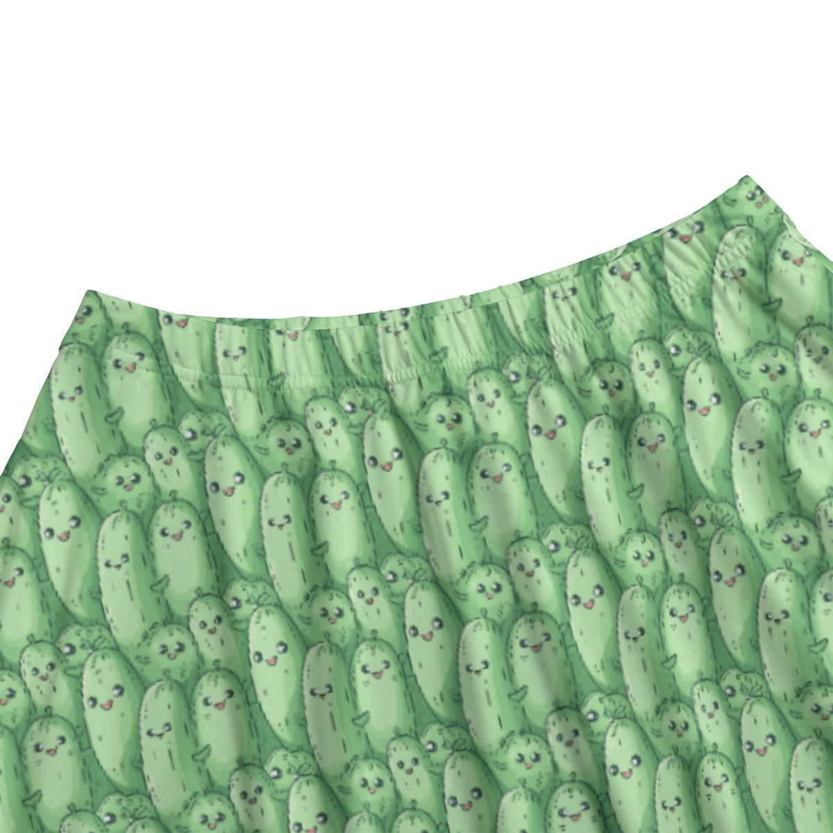 Kawaii Pickle Party - Women's Pocket Midi Skirt