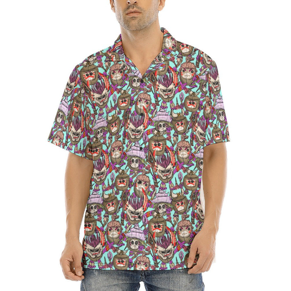 Island Coconut Pirates - Men's Hawaiian Button Up Shirt