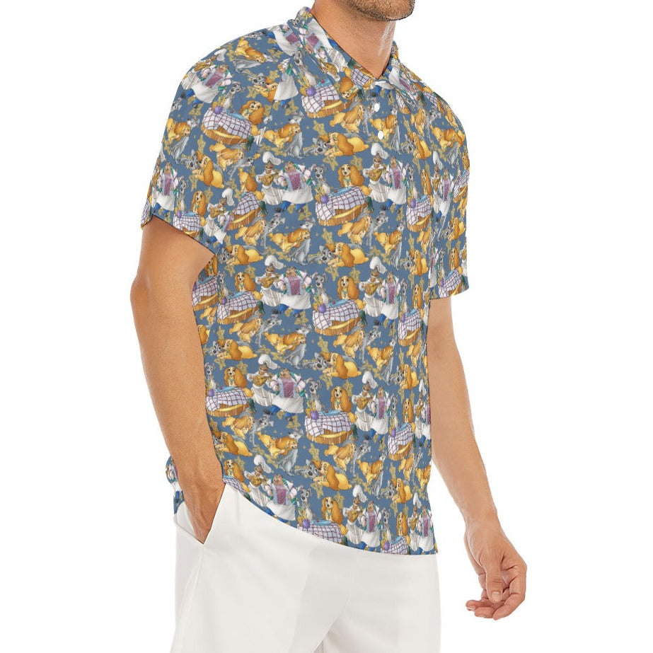 Puppy Love Sketch - Men's Polo Shirt