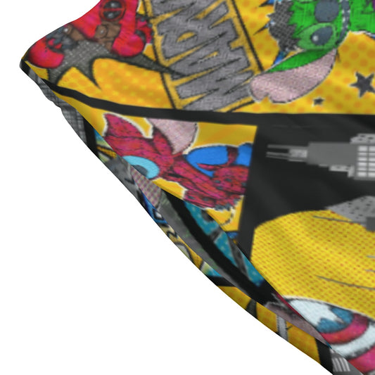 Superhero Stitch - Comic Action - Women's Pocket Midi Skirt