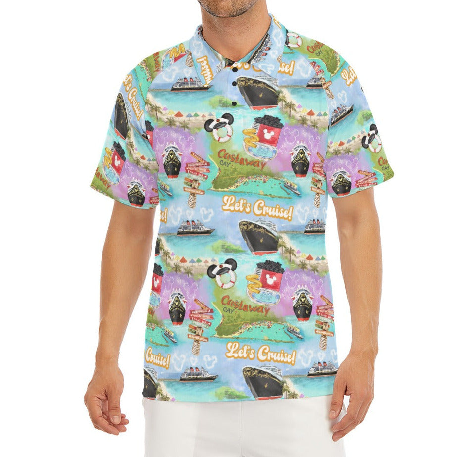 Tropical Castaway Island - Men's Polo Shirt