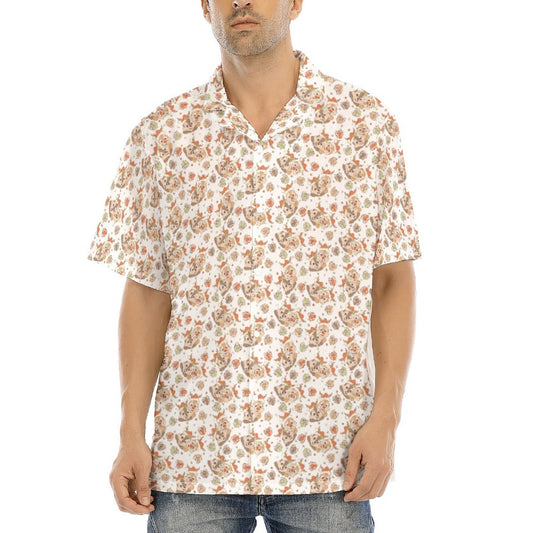 Holiday Mischief Duo - Men's Hawaiian Button Up Shirt