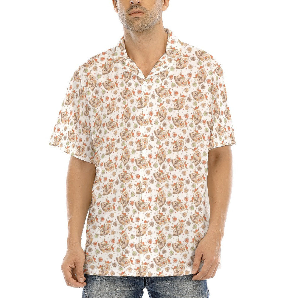 Holiday Mischief Duo - Men's Hawaiian Button Up Shirt
