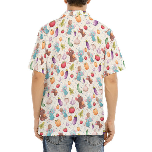 Ratatouille Veggies - Men's Hawaiian Button Up Shirt