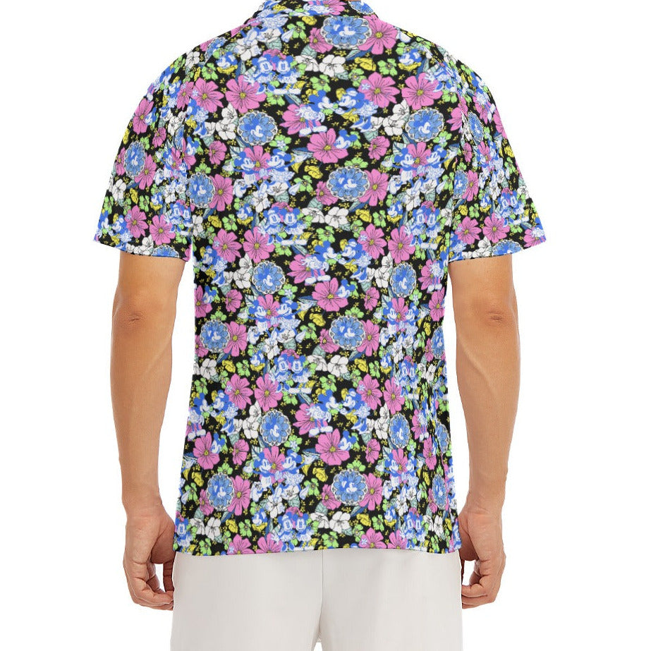 Garden Whimsy - Vintage Mouse Romance - Men's Polo Shirt