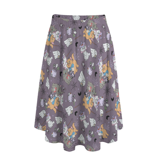 Spooky Fancy Felines - Women's Pocket Midi Skirt
