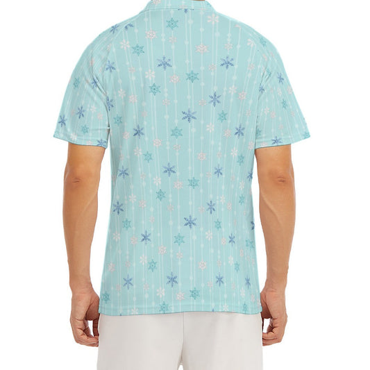 Ice Queen Snowflake Pattern - Men's Polo Shirt