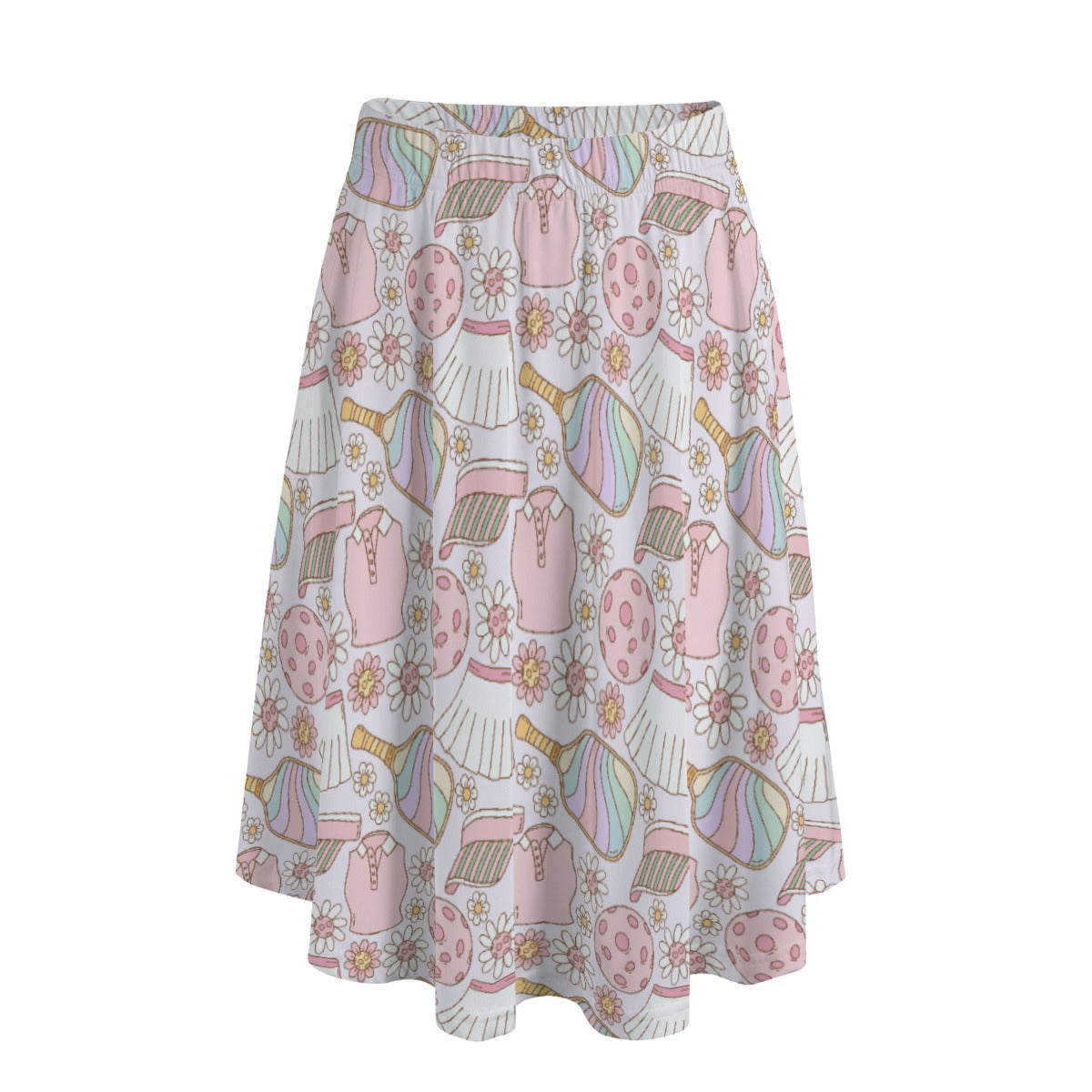 Rainbow Pickleball - Women's Pocket Midi Skirt
