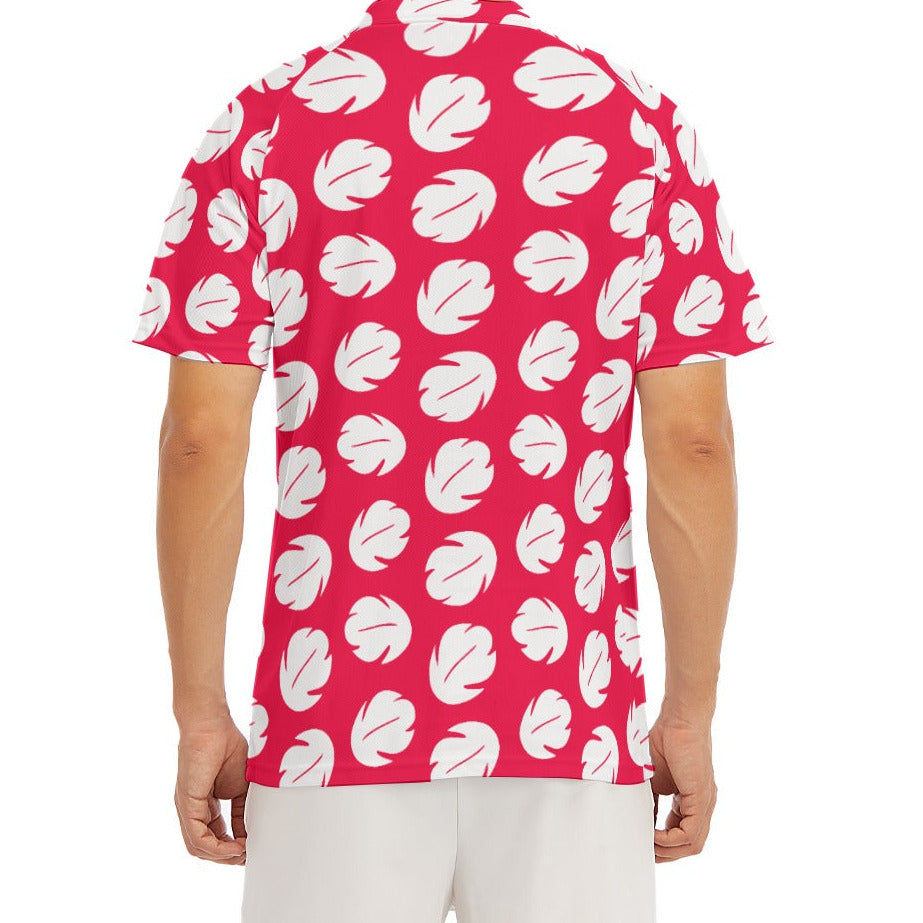 Island Leaf Print - Men's Polo Shirt