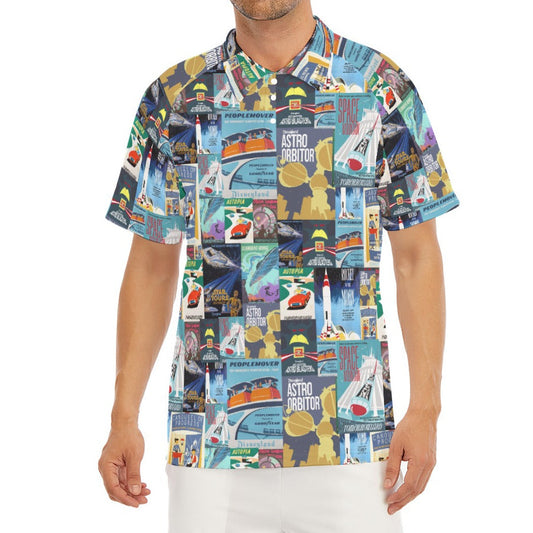 Vintage Tomorrow Ride Posters - Men's Polo Shirt
