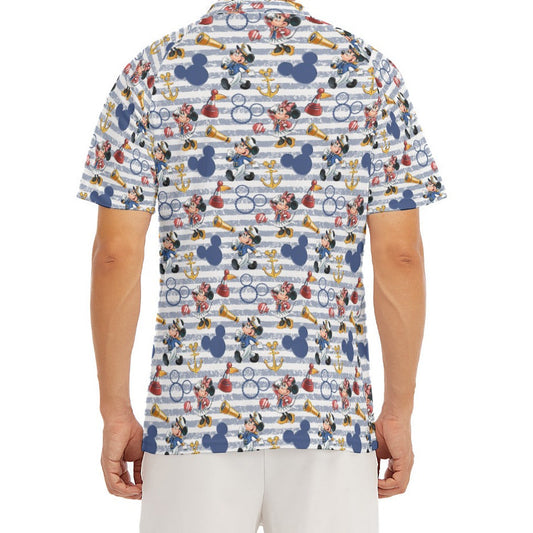 Captain and First Mate at Sea - Men's Polo Shirt