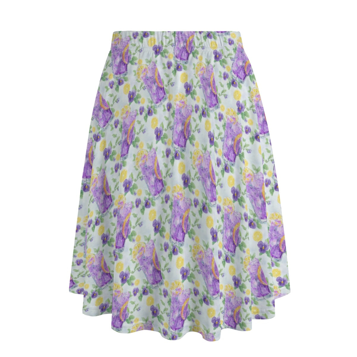Zest Of The Fest Violet Lemonade - Women's Pocket Midi Skirt