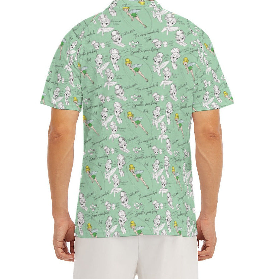 Drawing Pixie Fairy - Men's Polo Shirt