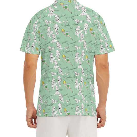 Drawing Pixie Fairy - Men's Polo Shirt