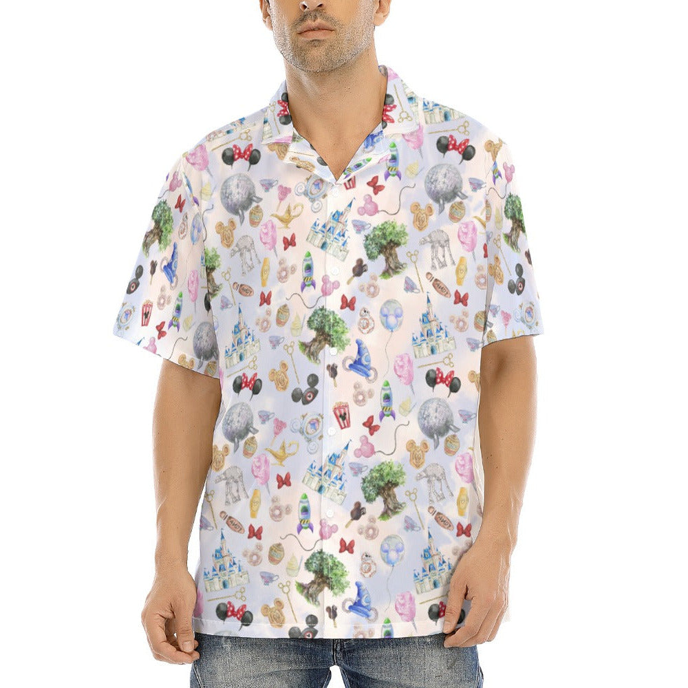 WDW Park Hopper - Men's Hawaiian Button Up Shirt