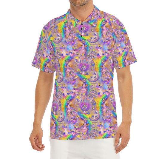 Figment Watercolor Rainbow - Men's Polo Shirt