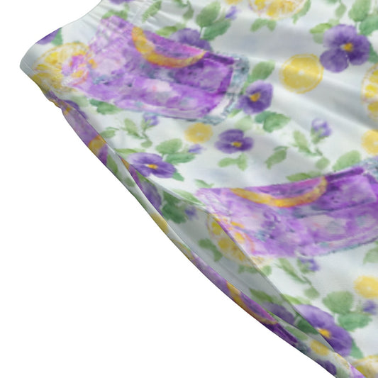 Zest Of The Fest Violet Lemonade - Women's Pocket Midi Skirt