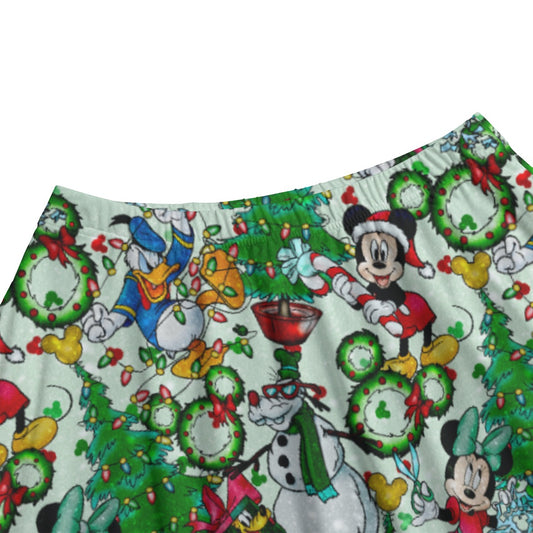Mouse Friends Christmas Decorations - Women's Pocket Midi Skirt