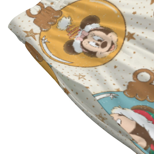 Golden Holiday Baubles - Women's Pocket Midi Skirt