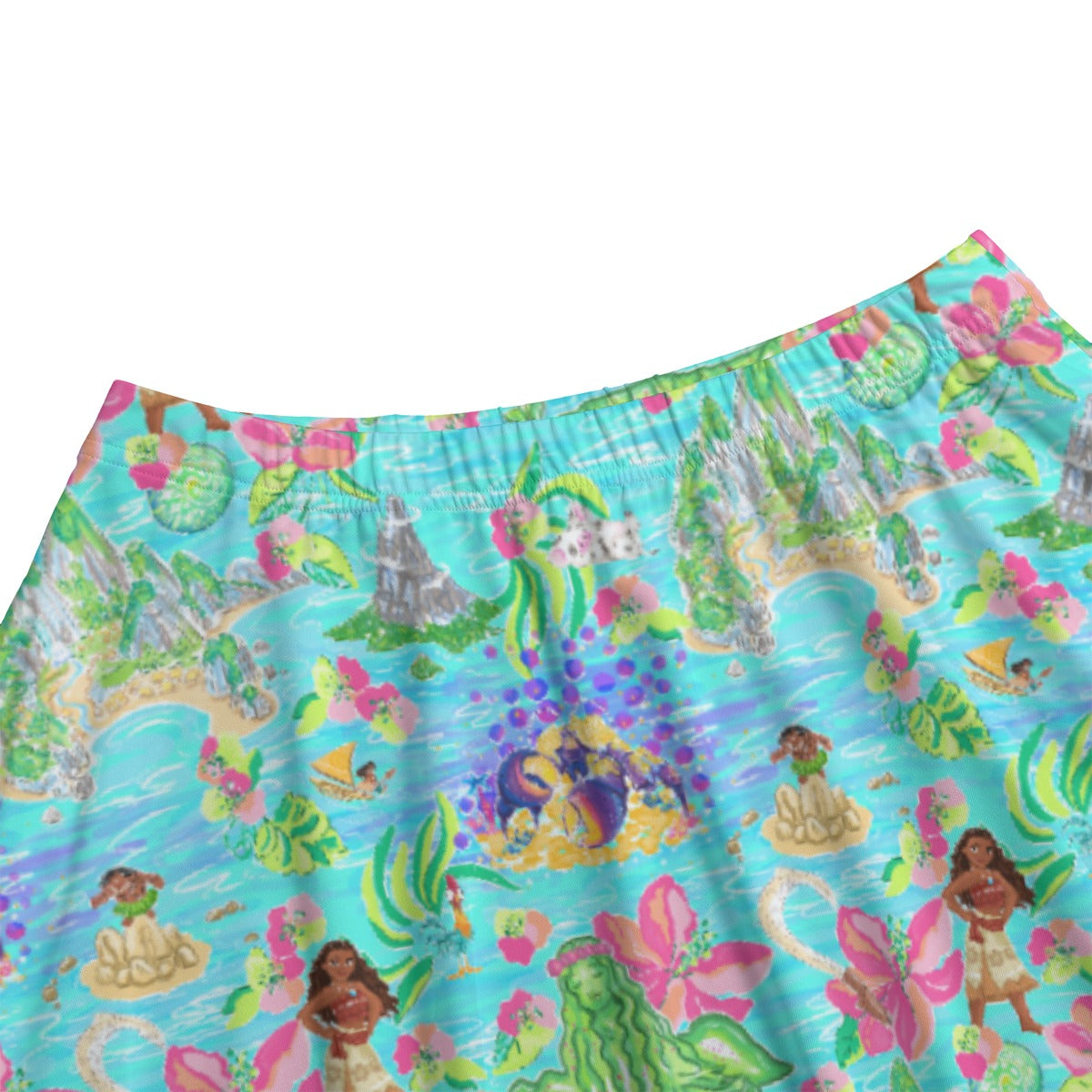 Tropical Island Paradise - Women's Pocket Midi Skirt