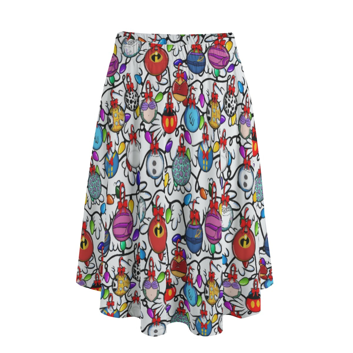 Sketched Snowman St. Patrick’s Day - Women's Pocket Midi Skirt