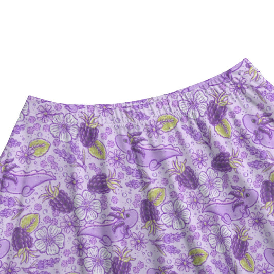Fruitimals - Blackberry Axolotls - Women's Pocket Midi Skirt