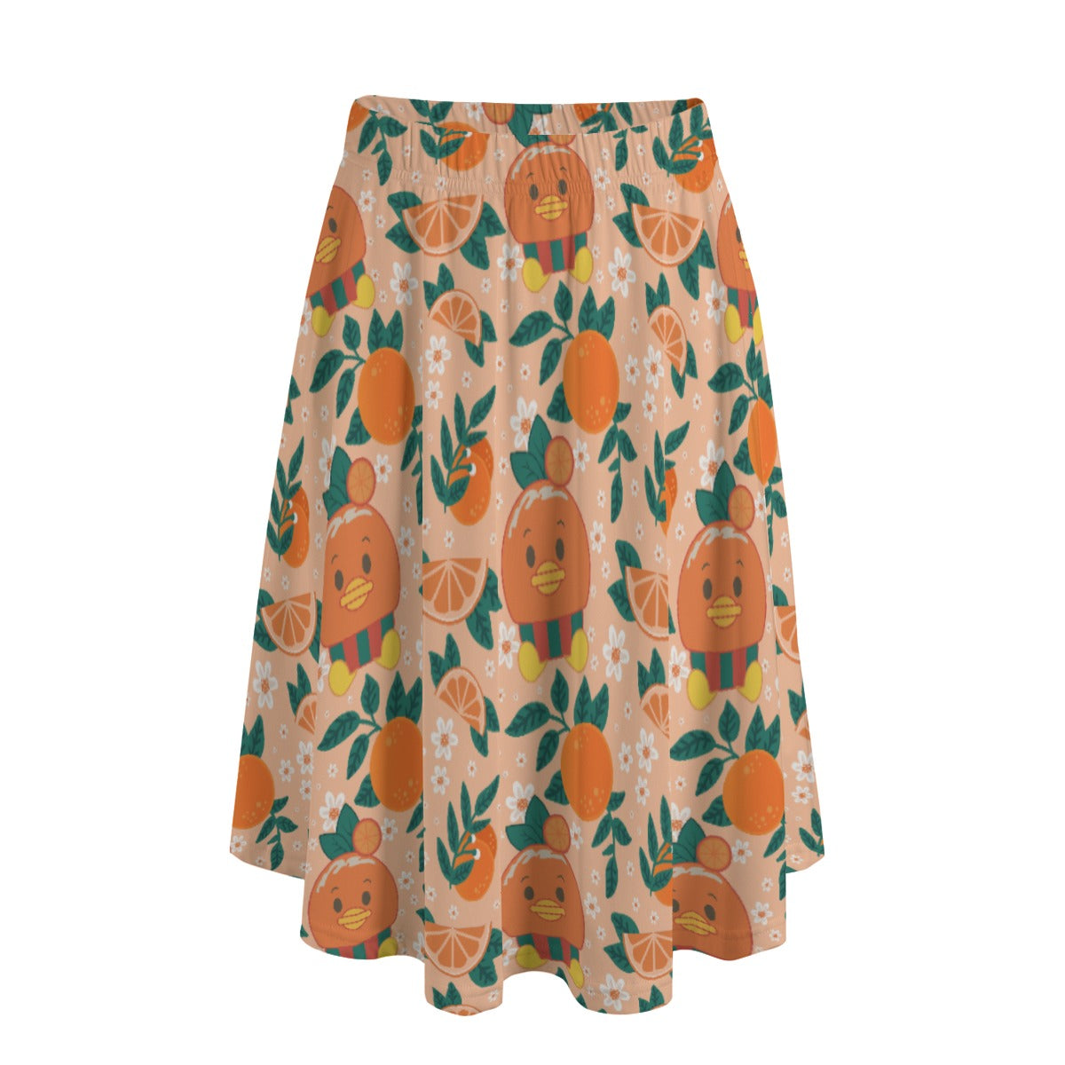 Juicy Citrus Friend - Women's Pocket Midi Skirt